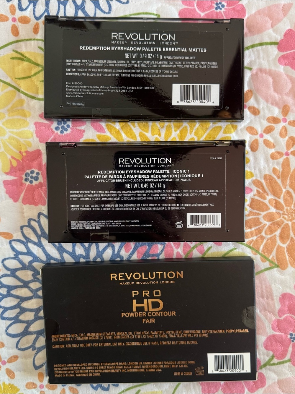 New revolution eye shadow and contour palettes - Picture 2 of 2